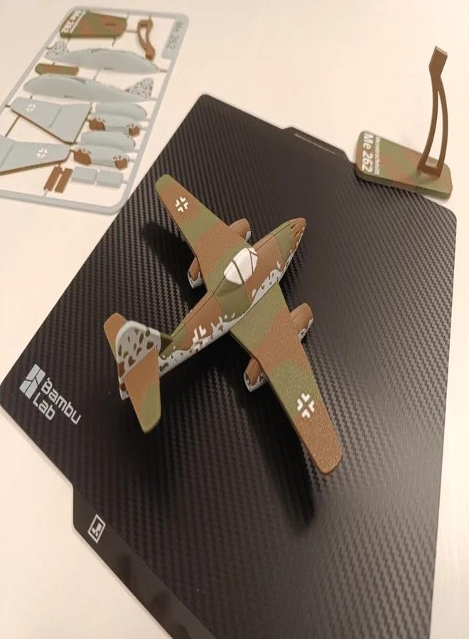 3D Craft ME 262 German Military Aircraft Model Kit, 3D Push-Out Card Assembly, Camouflage, Figure Toy - Image 4